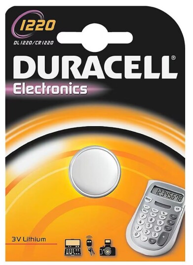 Duracell CR1220 Lithium Knappcellebatteri 1 stk