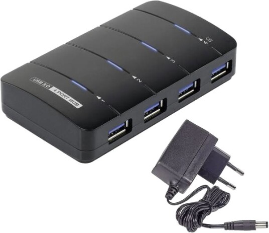 Renkforce 4-Port Usb 3.0-Hub Svart 1005584