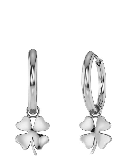 Edblad Lucky Hoops Mini Steel Silver ONE SIZE Edblad Lucky Hoops Mini Steel Silver ONE SIZE