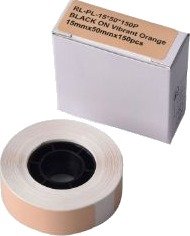 G&G Etiketttrille 150 Enkeltetiketter 15 X 50 Mm Oransje 21247