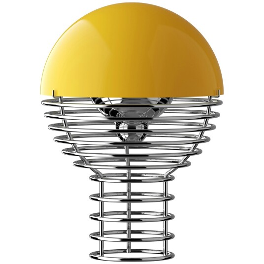 Verpan Wire Bordlampe Bærbar Ø18 Gul
