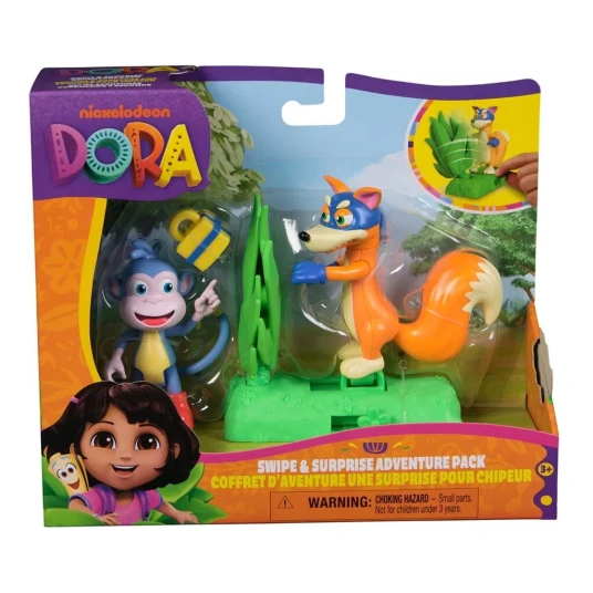 Dora utforskeren Eventyrsett med Boots og Swiper - Plast - 3+ år