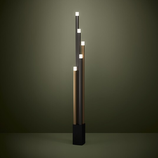 Gulvlampe Stars of Light Estanterios Svart Stue Aluminium Moderne 13 150 Svart