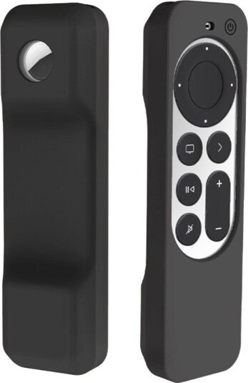 Trolsk Silikondeksel med AirTag-plass (Siri Remote gen 3) Svart