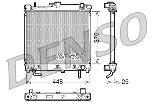 Radiator DENSO DRM47003 Radiator DENSO DRM47003