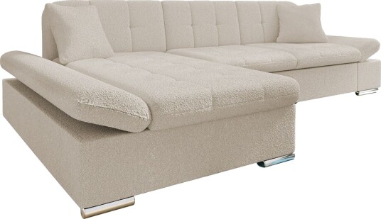 Vananda Sofa med Sjeselong 3 seter Beige