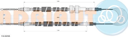 ADRIAUTO 13.0235 Tautrekk håndbremse