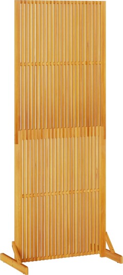 vidaXL Personvernsvegg Brun 79,5 x 50 x 200 cm Solid akasietre