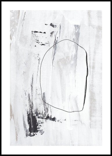 Black Strokes And A Delicate Outline Plakat / 70x100cm