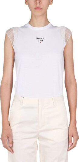Dsquared2 Dame Topper Hvit XS,