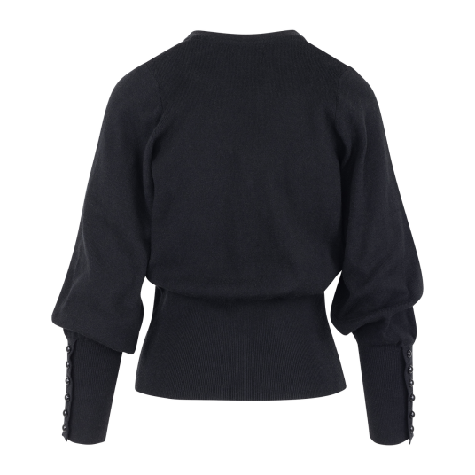 Indra Cardigan Black L Baloon sleeved cardigan Indra Cardigan Black L Baloon sleeved cardigan