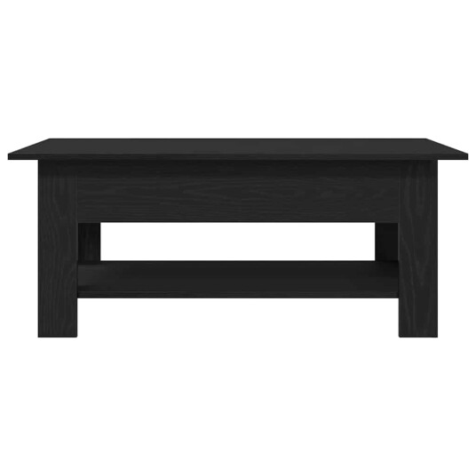  Kaffebord svart eik 102x55x42 cm konstruert tre