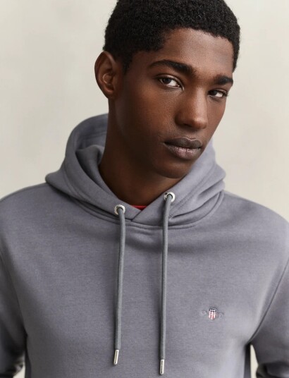 Gant Reg Shield Hoodie Grey S