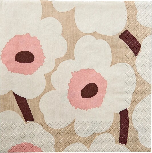 Marimekko by Havi Marimekko Napkin Unikko   Beige   24X24CM