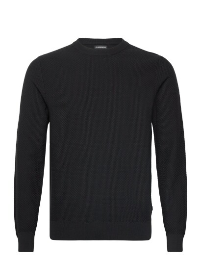 J. Lindeberg M Cotton Structure Sweater   Black   XXL