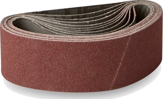 10 stk. Lerret slipebånd 40x305mm Korn P120