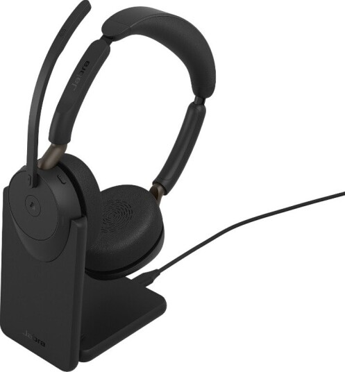 Jabra Evolve3 65 MS - USB-A with Dongle - Stereo (Incl. Charging Stand) Jabra Evolve3 65 MS - USB-A with Dongle - Stereo (Incl. Charging Stand)