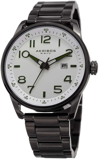 Akribos XXIV Herreklokke AK956SS Hvit/Stål Ø44 mm Akribos XXIV Herreklokke AK956SS Hvit/Stål Ø44 mm