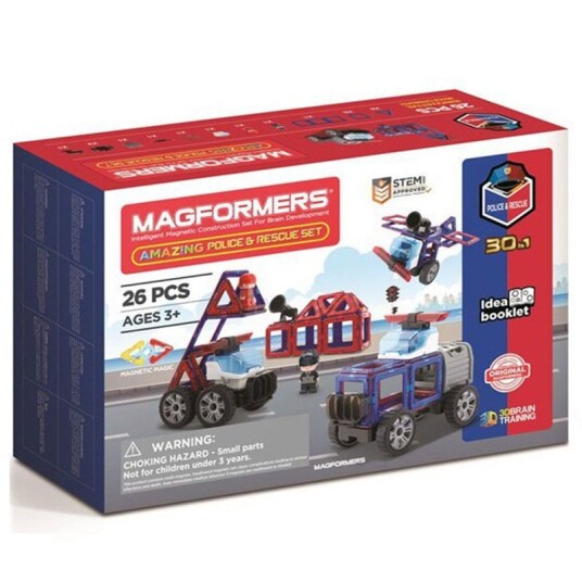 Magformers Amazing Police & Rescue Set