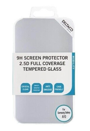 Deltaco 2.5D Transparent Glass Skjermbeskytter for Samsung Galaxy A10 9H Deltaco 2.5D Transparent Glass Skjermbeskytter for Samsung Galaxy A10 9H