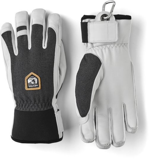 Hestra Army Leather Patrol 5 Finger Charcoal L