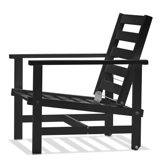 Fri Form Lænestol aluminium sort