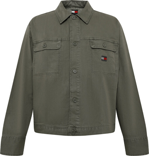 Tommy Jeans Tjm Essential Overshirt - Khaki green - S
