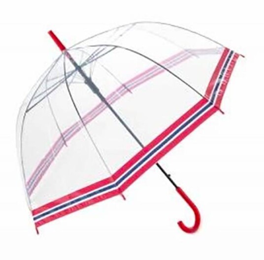 Paraply transparent med norsk flagg Paraply transparent med norsk flagg