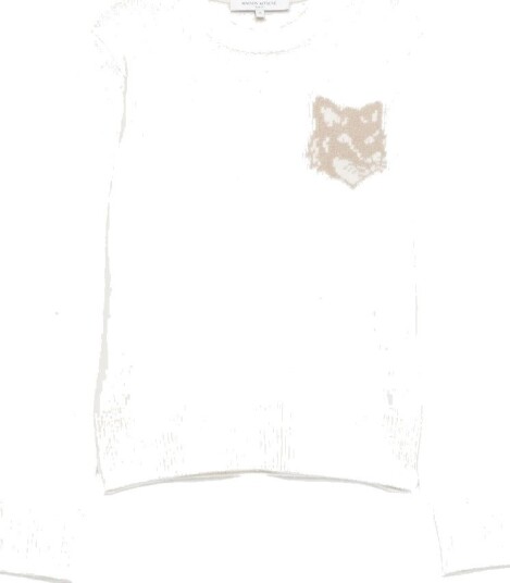 Maison Kitsuné Dame Strikkevarer Hvit M,