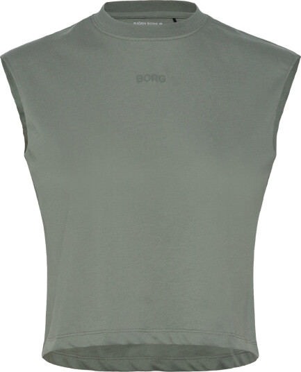 Björn Borg Borg Cropped Tank Top - Khaki green - L