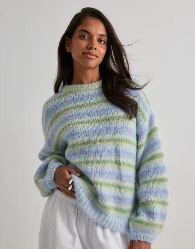 Vero Moda Blå Vmmaybe Stripe Ls O Neck Pullover N