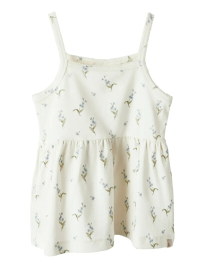 Lil"Atelier Nmfgayo Sad Sl Strap Top Lil - Cream - 104