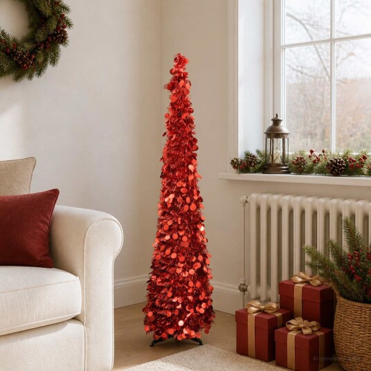 vidaXL Pop-up-juletre 150 cm PET Rød