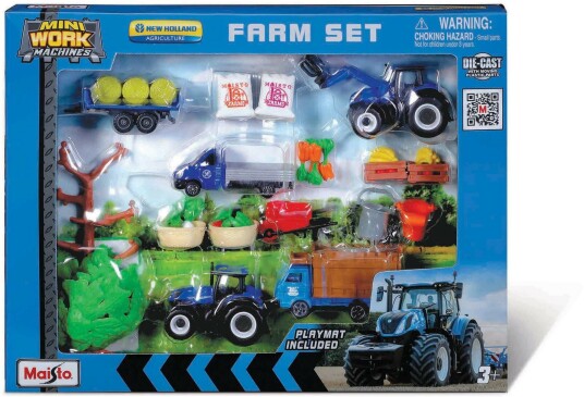 Maisto Mini Working Machines Lekesett Super Farm New Holland Maisto Mini Working Machines Lekesett Super Farm New Holland