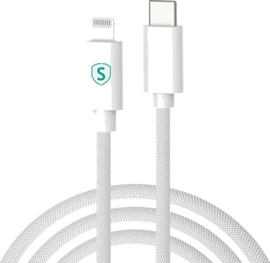 SiGN USB-C til Lightning-kabel 1 m, MFi, 27 W – hvit