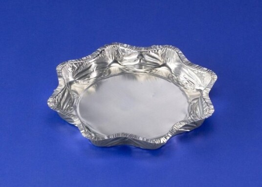 Alubakke 600 Ml Ø216x25 Mm Stjerne Sølv,50 Stk/Pk Alubakke 600 Ml Ø216x25 Mm Stjerne Sølv,50 Stk/Pk