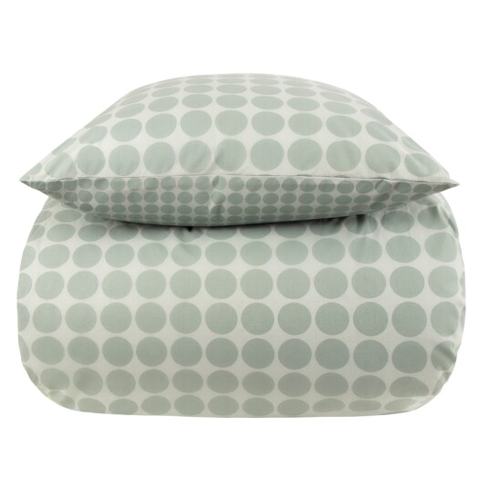 Borg Living Sengesett 240x220 - Kingsize sengetøy - 100% bomull - Circle green​​​​​​​ - Borg Living