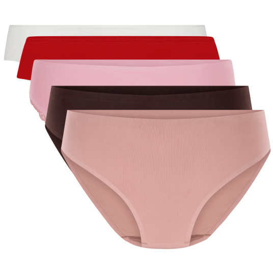 Hunkemöller 5 Pack Invisible Brasilian Multi/patterned XL