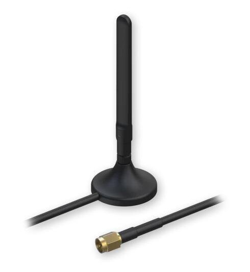 Teltonika 5G Mobil Magnetmonterbar Rundtstrålende Antenne 3.6 dBi Sort