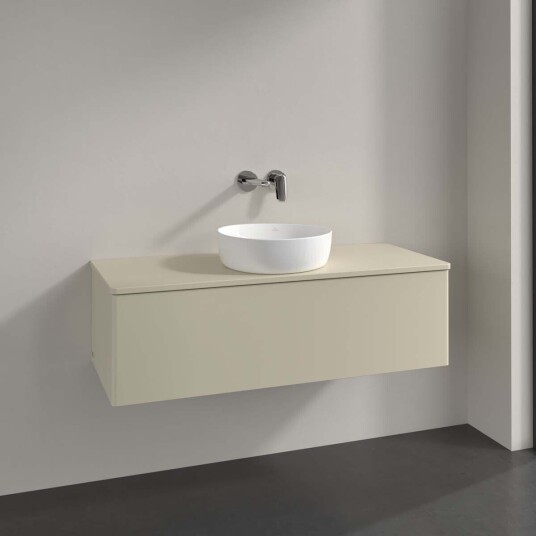 Villeroy & Boch  Antao Servantskap med 1 skuff 120x50x36 cm m/lys Grå Matt