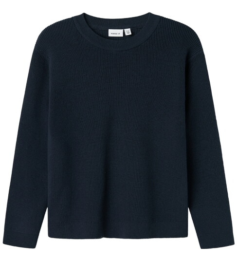 Name It Dark Sapphire Nkmnesolle Ls Pullover Strikk Noos 116