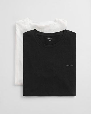 Gant 2-pakk t-skjorter med rund hals BLACK / WHITE L
