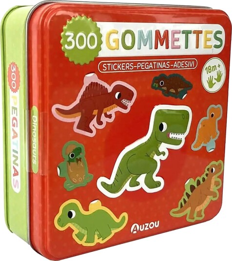 Auzou Stickers In Metallic Box Dinosaurs Multi/patterned ONE SIZE