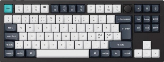 Keychron Q3 Max Trådløst Mekanisk Tastatur 80% Gateron Jupiter Red Nordisk ISO Layout RGB Baklys
