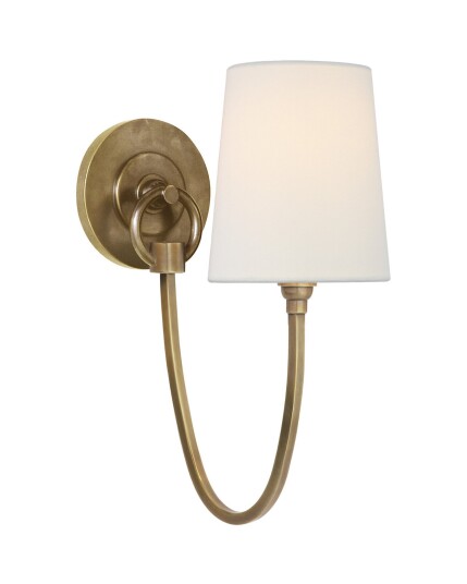 Reed vägglampa antik mässing Reed vägglampa antik mässing