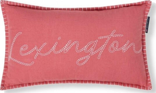 LEXINGTON Logo Pyntepute Rosa/Hvit30x50cm LEXINGTON Logo Pyntepute Rosa/Hvit30x50cm