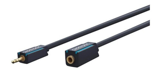 ClickTronic 3.5 mm AUX-forlengelseskabel 5m Blå