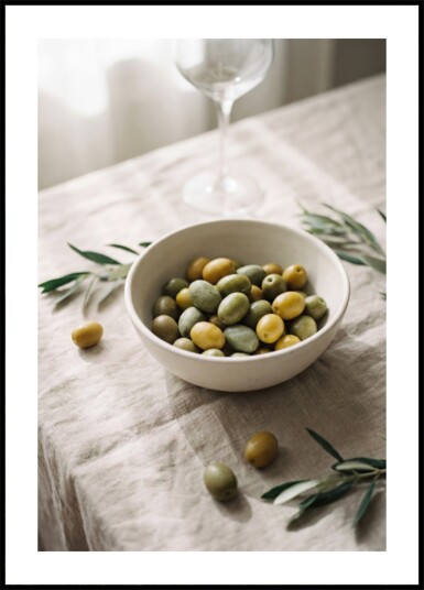 Olives With Wine Plakat / 100x150