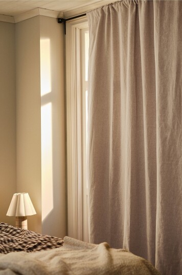 Jotex Mørkleggingsgardin Lin 1lengde Linnebeige MELANIE 207581701300