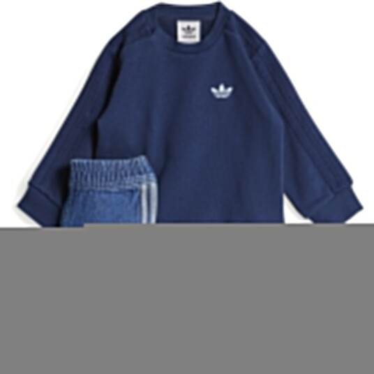 Adidas Originals Medium Blue Denim/Night Indigo Denim Crew Sett 62